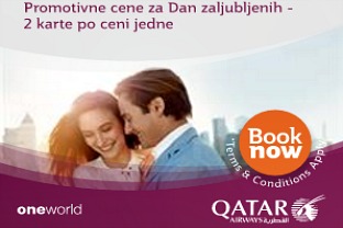 Qatar Airways ponuda za Dan zaljubljenih